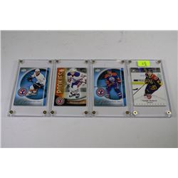 SET OF 4 OILERS ROOKIE CARDS