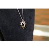 Image 2 : 10K YELLOW GOLD-1.00CT DIAMOND HEART PENDANT W/COA