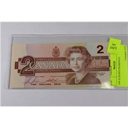 1986 $2 ROBIN BANKNOTE