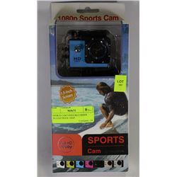 SPORTS CAM VIDEO RECORDER WATER PROOF 1080P