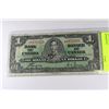 Image 1 : 1937 CANADIAN ONE DOLLAR BANKNOTE