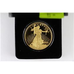 ONE REPLICA U.S. 1933 GOLD FILLED COIN IN CASE