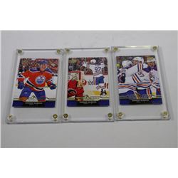 CONNOR MCDAVID 1ST YEAR OILER UPPER DECK CARDS X3