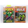 Image 1 : TWO THE INCREDIBLE HULK 25 CENT COMICS