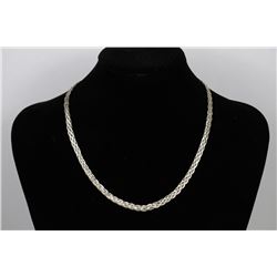 VINTAGE ITALY.925 SILVER FIGARO HEAVY NECKLACE