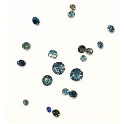 #5- GENUINE BLUE DIAMOND GEMSTONES APPROX. 0.50CT