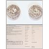Image 1 : #9-14KT GOLD DIAMOND (0.65CT) HALO EARRINGS WITH