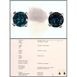 #12-14KT GOLD BLUE DIAMOND (0.26CT) SOLITAIRE