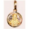 Image 1 : #14-10KT GOLD TRI-COLOUR RELIGIOUS PENDANT
