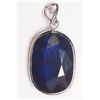 Image 1 : #20-14KT GOLD SAPPHIRE(10.3CT) AND DIAMOND PENDANT