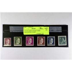 SET OF 6 MINT UNUSED THIRD REICH HITER STAMPS