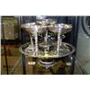 Image 1 : SIX SILVER GOBLETS ON STAND