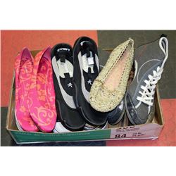 BOX OF NEW SLIP ON SUMMER SHOES