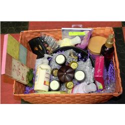 NEW SPA BASKET WITH ELECTRIC BELL WATER FOUNTAIN