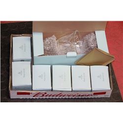 FLAT OF PARTYLIGHT HOLDERS & 6 BOXES CANDLES