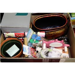 BOX W/PARTY-LITE PRODUCTS, PLANTER, BOX