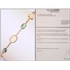 Image 1 : #27-14KT GOLD OPAL & EMERALD (6.0CT)BRACELET W/COA