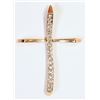 Image 1 : #29-10KT GOLD DIAMOND CROSS PENDANT