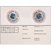 Image 1 : #33-14KT GOLD BLUE & WHITE DIAMOND(0.37CT) HALO