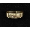 Image 1 : ESTATE 10 KT GOLD MEN'S RING W/3