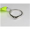 Image 1 : LADIES 10K WHITE GOLD DIAMOND RING SZ 6.5