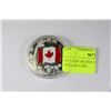 Image 1 : 2015 FINE SILVER CANADA FLAG $25 DOLLAR COIN