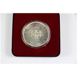 1964 COMMEMORATIVE SILVER CHARLOTTETOWN $1 COIN