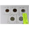 Image 1 : LOT OF 5 GERMAN COINS INCL. 1PFENNIG(1913),2-