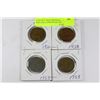 Image 1 : LOT OF 4- HALF PENNY'S INCL.1921,1938,1953 & 1958