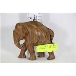 HAND CARVED WOODEN ELEPHANT