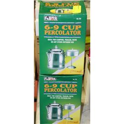 LOT WITH TWO 6-9 CUP  PERCOLATERS