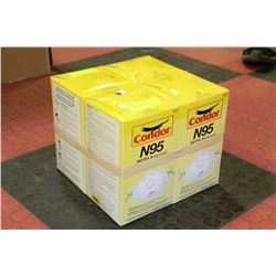 LOT OF 4 CONDOR N95 FACE MASKS