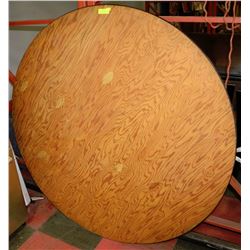 5' ROUND WOODEN BANQUET  TABLE