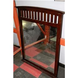 WOOD FRAMED DECORATIVE MIRROR