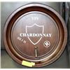 Image 1 : CHARDONNAY ROUND WALL KEG AND METAL PLAQUE