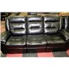 Image 2 : NEW BLAKE BLACK LEATHERETTE RECLINING SOFA