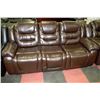 Image 2 : NEW CARL BROWN LEATHER RECLINING  SOFA AND CHAIR