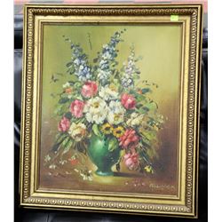 25 1/2 X 29 1/2 ESTATE SIGNED OIL ON CANVAS