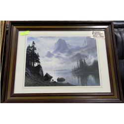 26 X 34 ALBERT BIERSTADT (1830-1902) MOUNTAIN
