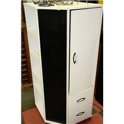 WHITE CORNER SHELF/CABINET