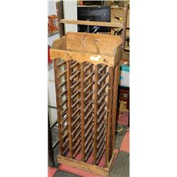 WOODEN WINE RACK SLOTS FOR 40 BOTTLES
