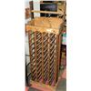Image 1 : WOODEN WINE RACK SLOTS FOR 40 BOTTLES