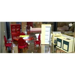 SHELF OF ASSORTED DOLL FURNITURE