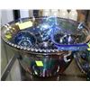 Image 1 : CARNIVAL GLASS PUNCHBOWL & 12 CUP SET