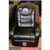 Image 1 : LEATHER EDMONTON OILERS RECLINING CHAIR