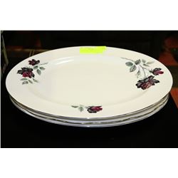 FOUR ROYAL ALBERT PLATTERS