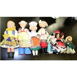 ESTATE COLLECTION OF 9 DOLLS