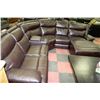 Image 1 : NEW BROWN BONDED LEATHER ELECTRIC RECLINING