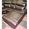 Image 4 : NEW BROWN BONDED LEATHER ELECTRIC RECLINING