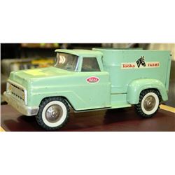 TONKA FARMS METAL TRUCK WITH BUILT IN HORSE